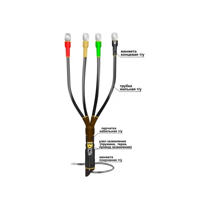 Муфта кабельная концевая 1КВТп-4х(150-240)без наконечников