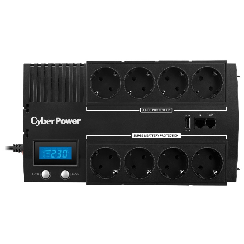 Источник бесперебойного питания line-interactive BR 1200Ва/720Вт фазы 1/1 51 мин Tower Schuko USB