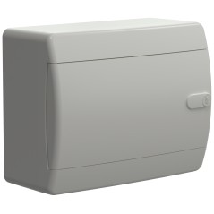 Корпус пластиковый навесной на 8 модулей ЩРН-П-8 IP41 UNION Compact белая дверь