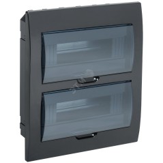 Корпус модульный пл. встр. ЩРВ-П-24 черный IP41