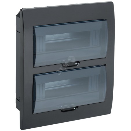 Корпус модульный пл. встр. ЩРВ-П-24 черный IP41