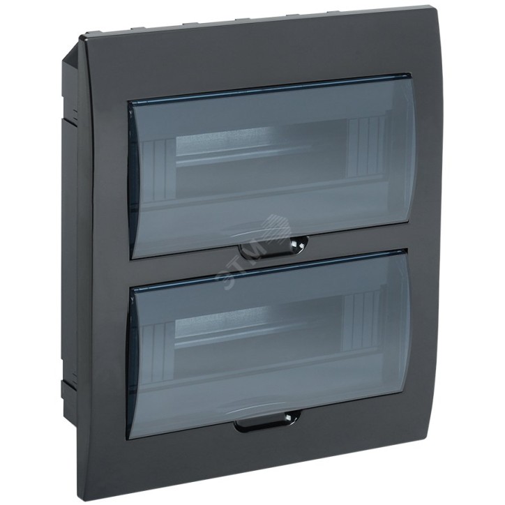 Корпус модульный пл. встр. ЩРВ-П-24 черный IP41 Корпус модульный пл. встр. ЩРВ-П-24 черный IP41