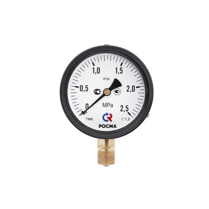 Манометр общетехнический радиальный ТМ-310Р.00 0...0,6 МРа 1/4' 150С кл.2.5 Манометр общетехнический радиальный ТМ-310Р.00 0...0,6 МРа 1/4' 150С кл.2.5