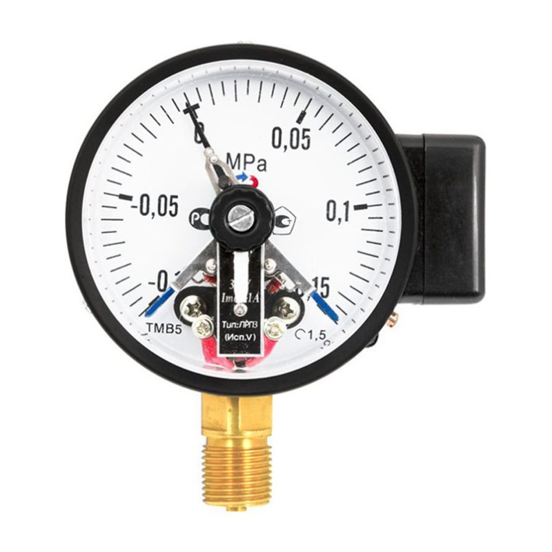 Манометр с электроконтактной приставкой тип V рад альный ТМ-510Р.05 0..1MPa М20х1.5 кл.1.5