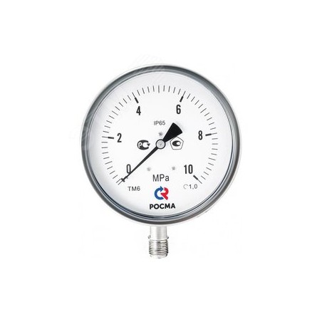 ТМ-621Р.05(0-1MPa)M20x1,5.1,5 МАНОМЕТР коррозионностойкий виброустойчивый (готовый к гидрозаполнению) 150мм, Тип - ТМ-621Р, ради