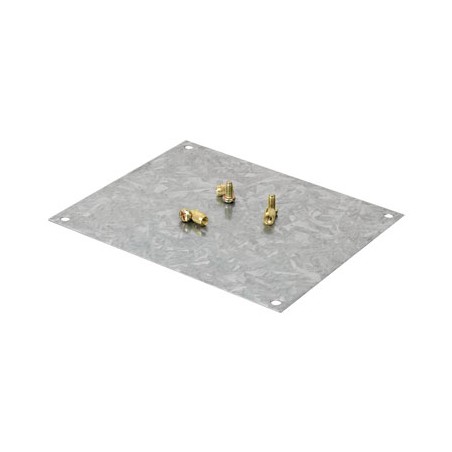 Пластина монтажная из оцинкованной стали 122х82мм для коробок 128х103мм