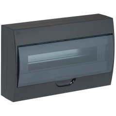 Щит распределительный навесной ЩРн-П-18 пластиковый черный IP41 LIGHT