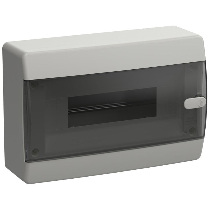 Корпус пластиковый навесной на 12 модулей ЩРН-П-12 IP41 UNION Compact черная прозрачная дверь Корпус пластиковый навесной на 12 модулей ЩРН-П-12 IP41 UNION Compact черная прозрачная дверь