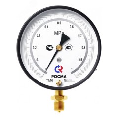 ТМ-610РМТИ.00(0-0,25MPa)M20x1,5.0,6.ЗП МАНОМЕТР общетехнический 150мм, Тип - ТМ-610Р, радиальное присоединение. Манометр точных 