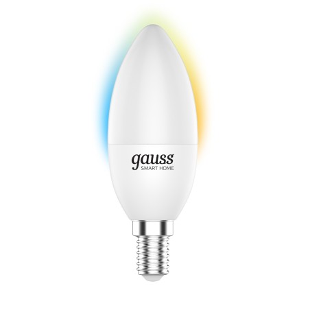 Лампа Gauss Smart Home С37 5W 470lm 2700-6500К Е14 изм.цвет.темп.+диммирование LED 1/10/40