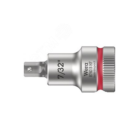 Головка торцевая 8740 B Hex-Plus HF Zyklop со вставкой под внутренний шестигранник DR 3/8 с функцией фиксации крепежа 7/32 x 35 