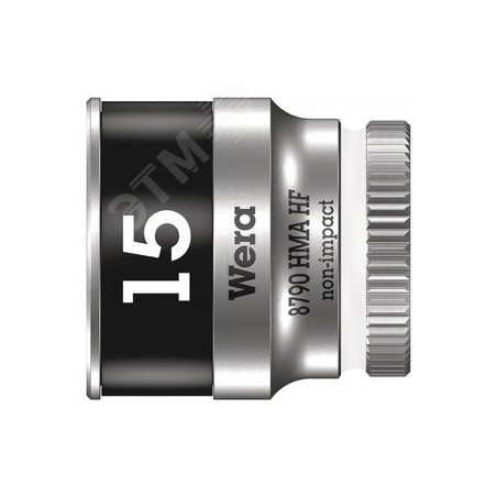 Головка торцевая шестигранная 8790 HMA HF Zyklop DR 1/4 с функцией фиксации крепежа 15X23 мм
