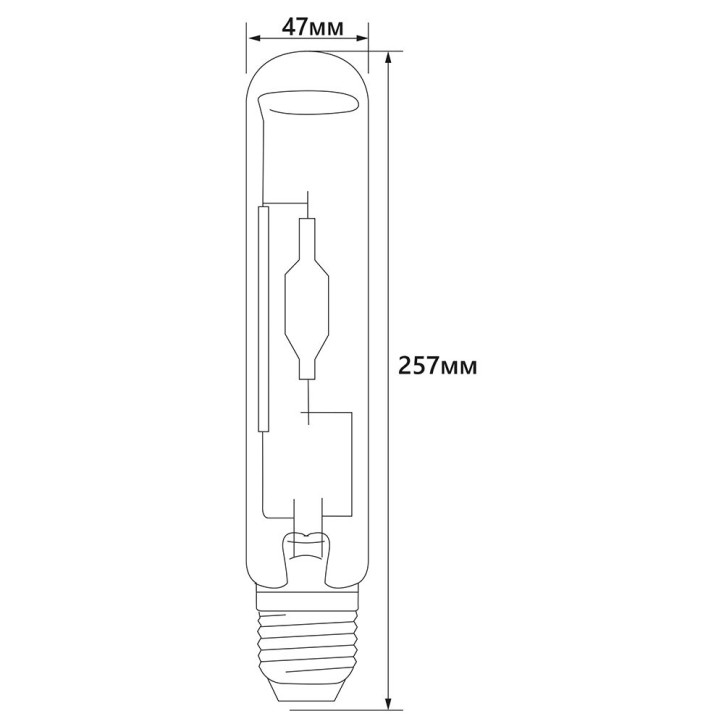 Лампа металлогалогенная, 250W E40 4000K, HID4