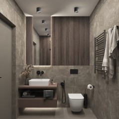 Светильник ДПО-12w GX53 без лампы IP44 черный