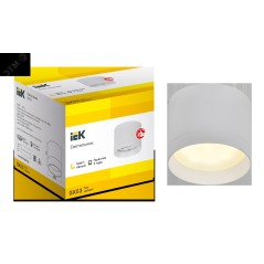 LIGHTING Светильник 4015 накладной потолочный под лампу GX53 белый IEK