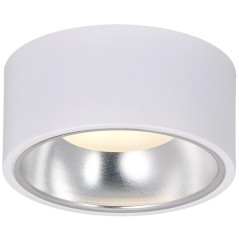 LIGHTING Светильник 4017 накладной потолочный под лампу GX53 белый/хром IEK