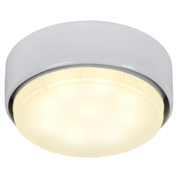 LIGHTING Светильник 4113 накладной под лампу GX53 белый IEK