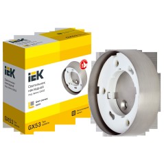 LIGHTING Светильник 4113 накладной под лампу GX53 хром IEK