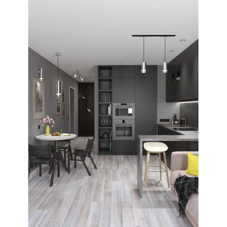 LIGHTING Светильник 4113 накладной под лампу GX53 хром матовый IEK