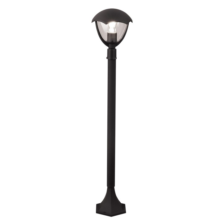 Светильник садово-парковый столб НТУ 1хE27 AC 220В Черный IP54 200х200х1000мм Алюминий max 60Вт ланд