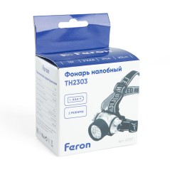 Фонарь светодиодный налобный на батарейках 3xAAA 1w 7LED IP44 пластик