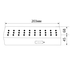 Светильник аккумуляторный, 30 LED DC, белый, EL15