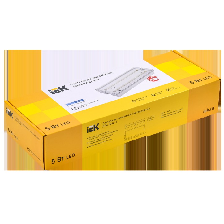 Светильник аварийный ДПА 5042-1 1ч универсальный IP65 IEK
