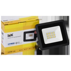 Прожектор СДО 06-10 светодиодный черный IP65 6500K IEK