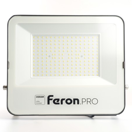 Прожектор светодиодный ДО-150w 6400К 18000Лм IP65 черный Feron.PRO
