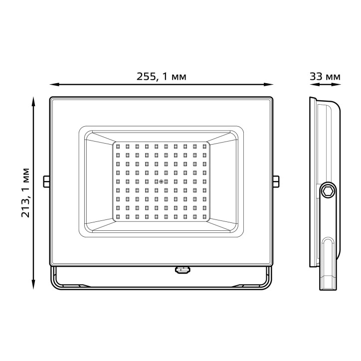 Прожектор Gauss Elementary 100W 9500lm 6500К 175-265V IP65 черный LED 1/4