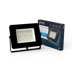 Прожектор светодиодный ДО 100 Вт 12000 лм 6500К AC 220В IP65 210х32х283мм матрированное закаленное с