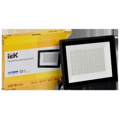 Прожектор СДО 06-100 светодиодный черный IP65 6500K IEK