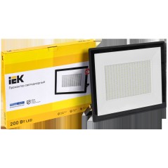 Прожектор СДО 06-200 светодиодный черный IP65 6500K IEK