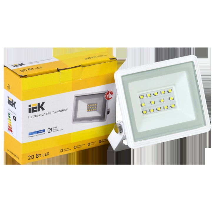 Прожектор LED СДО 06-20 IP65 6500K белый IEK