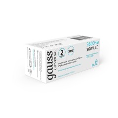 Светильник промышленный линейный ДСП 36 Вт 3600 лм 4000К AC 220В IP65 1170х60х55мм матовый сквозная