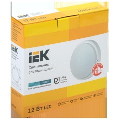 Светильник LED ДПО 4002 12Вт IP54 4000K круг белый IEK