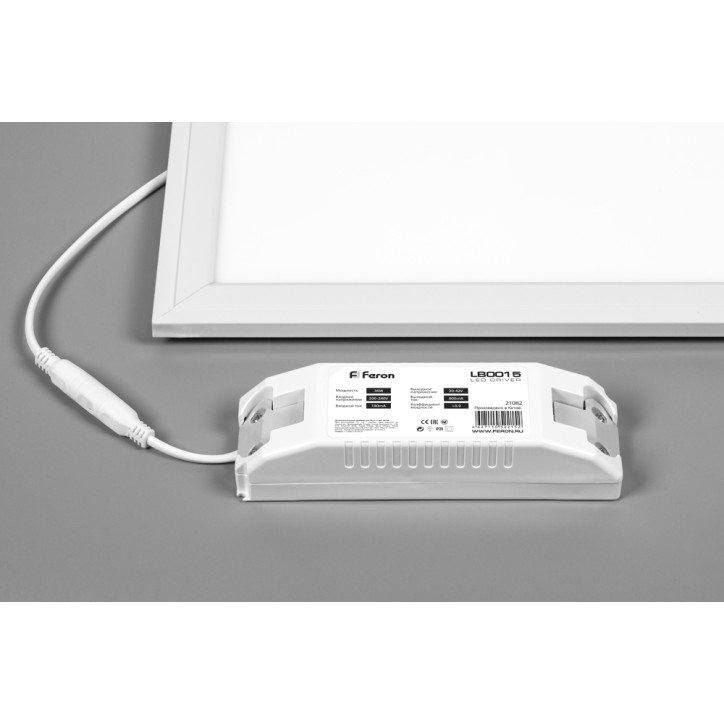 Светильник светодиодный ДВО-36w 595х595х8 6500К матовый с равномерной засветкой белый Светильник светодиодный ДВО-36w 595х595х8 6500К матовый с равномерной засветкой белый