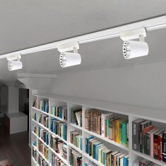 Светильник светодиодный трековый на шинопровод ДПО-30w 4000K 24° WH (белый) IP40 jazzway