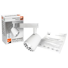 Светильник светодиодный трековый на шинопровод ДПО-30w 4000K 24° WH (белый) IP40 jazzway