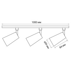 PTR 1508 3*8w 4000K (новая модель) 50° Black IP40 Jazzway