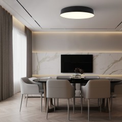 Светильник светодиодный ДБО-80w 3000-6500К max 4800Лм управляемый черный