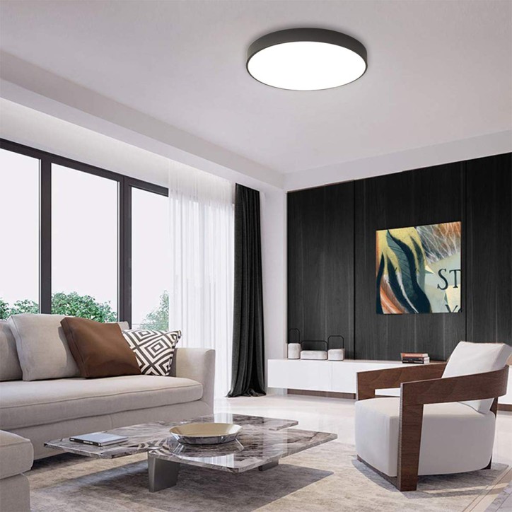 Светильник светодиодный ДБО-36w 3000/4000/6400К 2880Лм с переключением цветовой температуры черный F Светильник светодиодный ДБО-36w 3000/4000/6400К 2880Лм с переключением цветовой температуры черный F