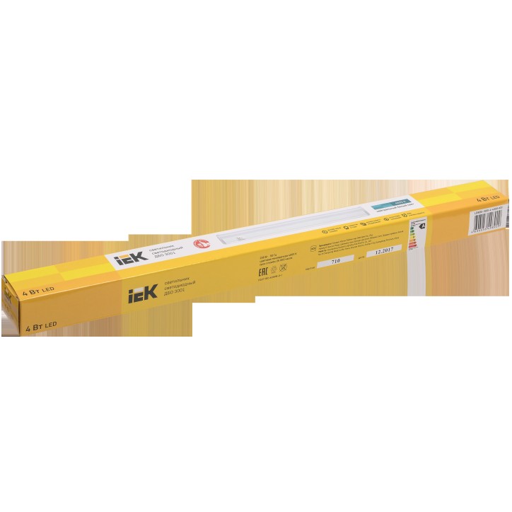 Светильник светодиодный линейный ДБО 3001 4Вт 4000K IP20 311мм пластик