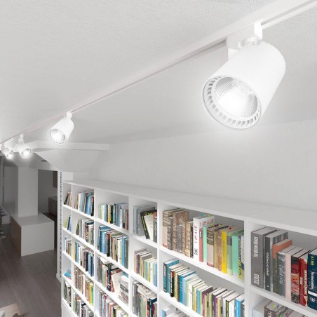 Светильник светодиодный трековый на шинопровод ДПО-12w 4000К 1080Лм белый