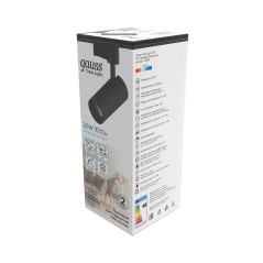 Светильник светодиодный трековый на шинопровод ДПО 20 Вт 1650 лм 4000К AC 220В Черный IP20 D85х210мм