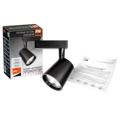 Светильник светодиодный трековый на шинопровод ДПО- 15w 4000K 24° BL (чёрный) IP40 jazzway