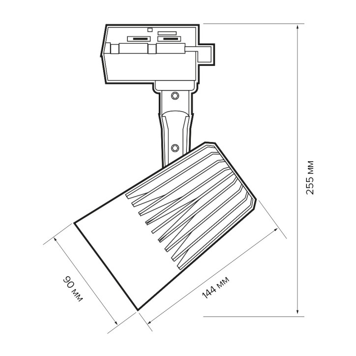 PTR 0140-2 40w 4000K 24° WH (белый) IP40 Jazzway