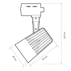 PTR 0130-2 30w 4000K 24° WH (белый) IP40 Jazzway