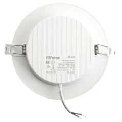 Светильник светодиодный ДВО-30w 4000K 2700Лм slim белый Feron.ONE