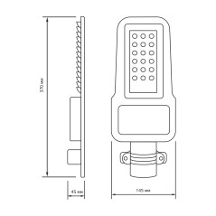 "Светильник Уличный Gauss LED Qplus IP65 370*145*45 30W 3600lm 5000K 120-260V КСС ""Ш"" 1/6"